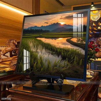 Tranh làng quê treo tường