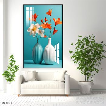 Tranh bình hoa nghệ thuật treo tường