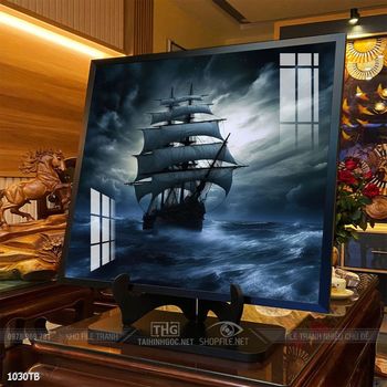 Tranh thuận buồm xuôi gió treo tường