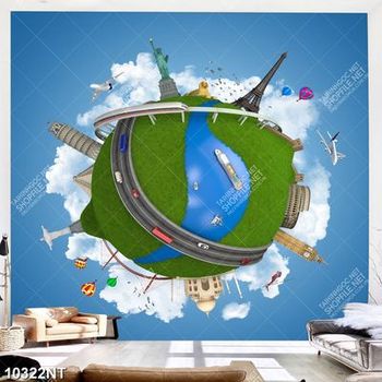 Tranh các biểu tượng du lịch nổi tiếng thế giới nghệ thuật 10322NT