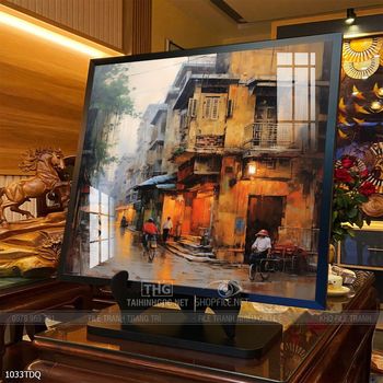 Tranh phong cảnh làng quê tuyệt đẹp