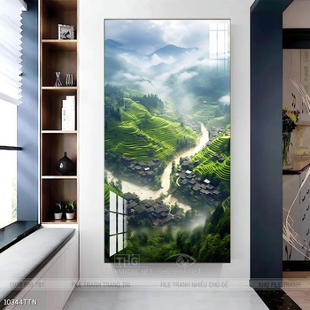 Tranh phong thủy sơn thủy hữu tình