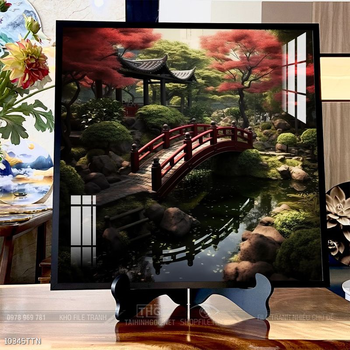 Tranh phong thủy nước non tuyệt đẹp