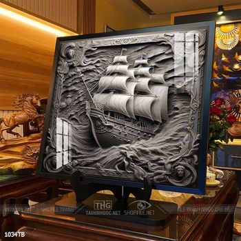 Tranh thuyền buồm và cảnh biển