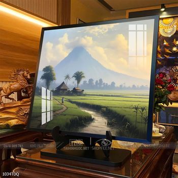 Tranh phong cảnh quê hương làng quê Việt Nam