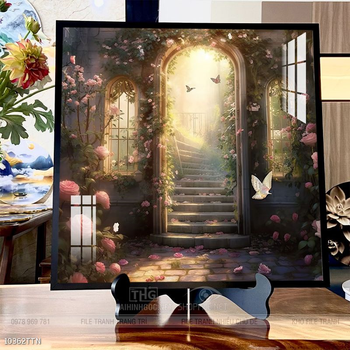 Tranh phong thủy nước non tuyệt đẹp