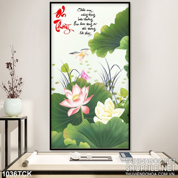 Tranh vẽ hoa sen ơn thầy 3d