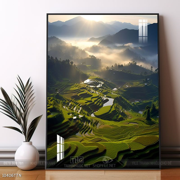 Tranh phong thủy sơn thủy đẹp