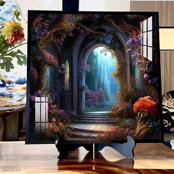 Tranh phong thủy nước non tuyệt đẹp