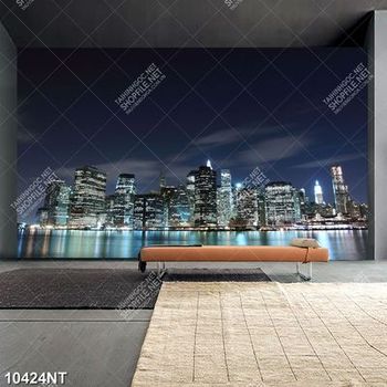 Tranh thành phố lên đèn