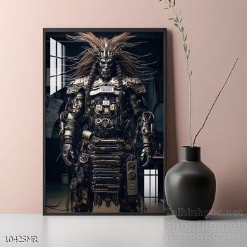 File tranh treo tường hình chiến binh Samurai