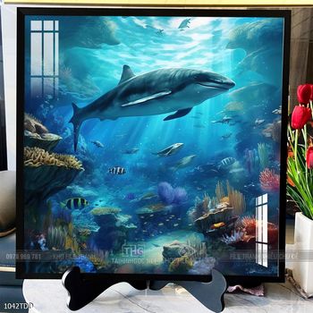 Tranh cá heo đẹp