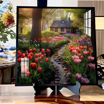 Tranh phong thủy phong cảnh thác nước thiên nhiên