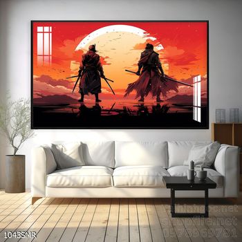 Tranh nghệ thuật deor trang trí tường nhà chiến binh Samurai huyền thoại