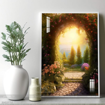 Tranh phong thủy nước non tuyệt đẹp