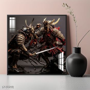 Mẫu tranh chiền binh Samurai décor trang trí tường đẹp độc đáo