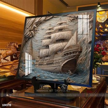 Tranh thuyền buồm và cảnh biển