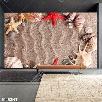 Tranh vỏ sò trên cát 10463NT