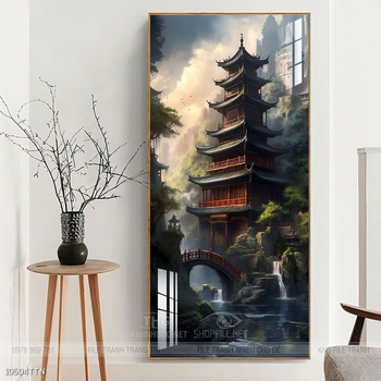 Tranh phong thủy sơn thủy đẹp