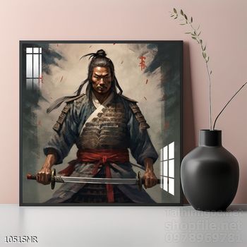 Tranh nghệ thuật treo tường chiến binh Samurai Nhật Bản