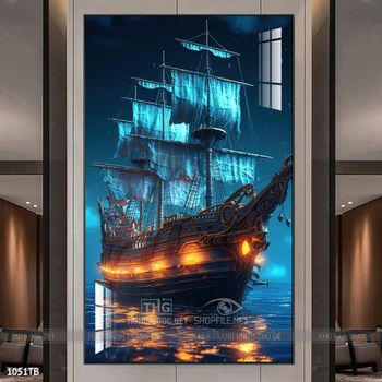 Tranh thuận buồm xuôi gió đẹp ấn tượng