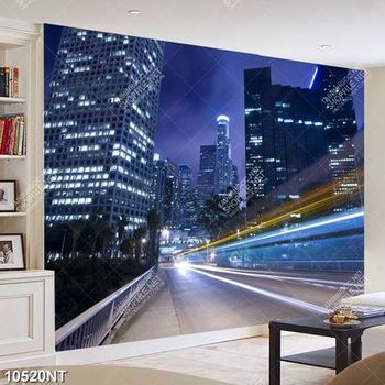 Tranh thành phố lên đèn 10520NT