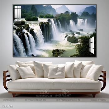 Tranh phong thủy sơn thủy hữu tình