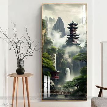 Tranh phong thủy sơn thủy đẹp