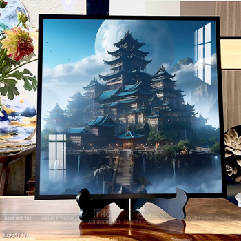 Tranh phong thủy nước non tuyệt đẹp