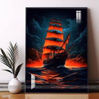 Tranh thuận buồm xuôi gió đẹp