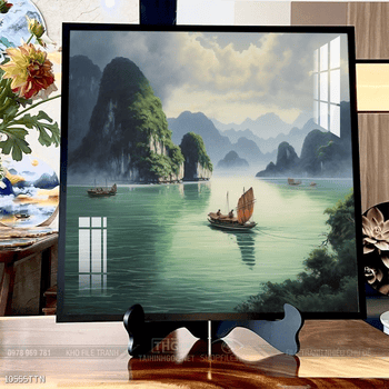 Tranh phong thủy sơn thủy hữu tình