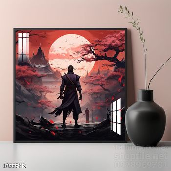 Tranh Samurai decor trang trí tường nhà trang trí tường