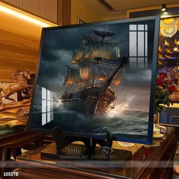 Tranh phong thủy thuận buồm xuôi gió tài lộc đẹp