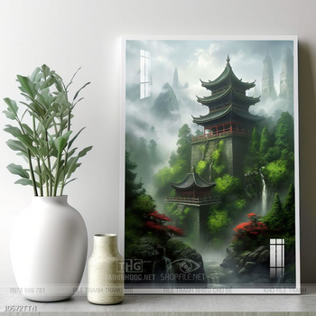 Tranh phong thủy sơn thủy hữu tình