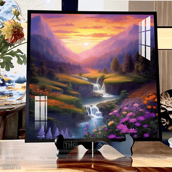 Tranh phong thủy sơn thủy hữu tình