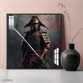 Mẫu tranh chiền binh Samurai décor trang trí tường đẹp độc đáo