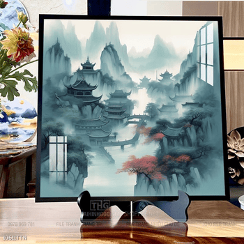 Tranh phong thủy sơn thủy hữu tình