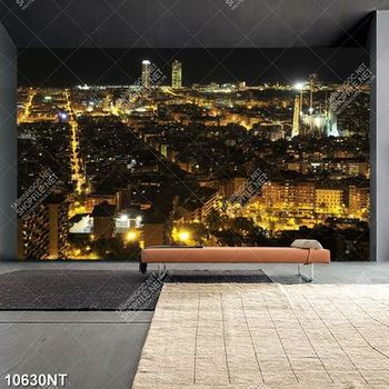 Tranh thành phố lên đèn 10630NT