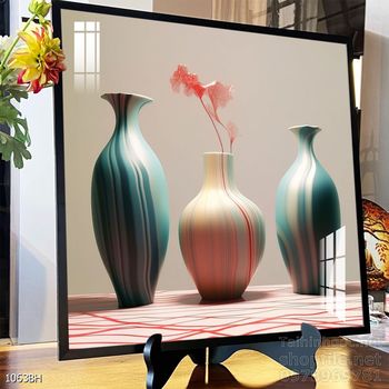 Tranh bình hoa độc đáo trang trí phòng khách