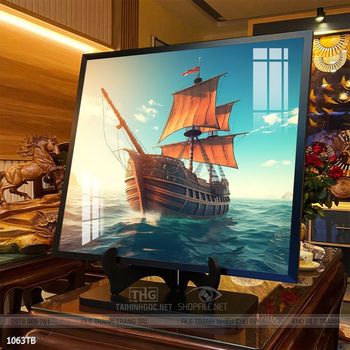Tranh thuận buồm xuôi gió treo tường