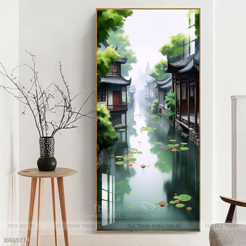 Tranh phong thủy sơn thủy đẹp