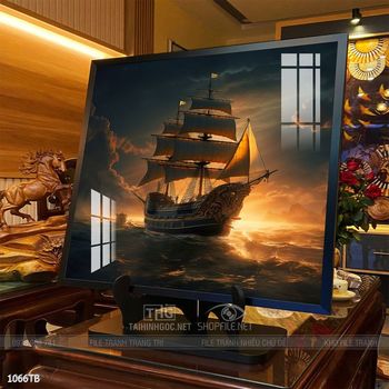 Tranh phong thủy thuận buồm xuôi gió tài lộc đẹp