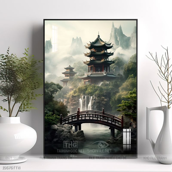 Tranh phong thủy sơn thủy hữu tình