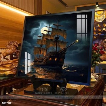 Tranh thuyền buồm và cảnh biển