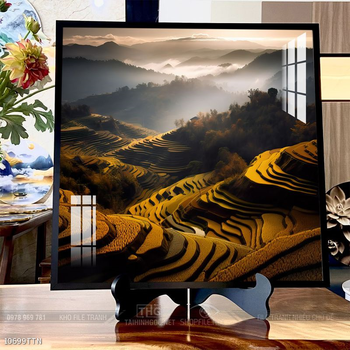 Tranh phong thủy nước non tuyệt đẹp