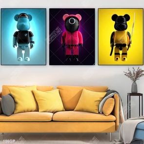 Tranh file gốc gấu bearbrick đẹp ấn tượng