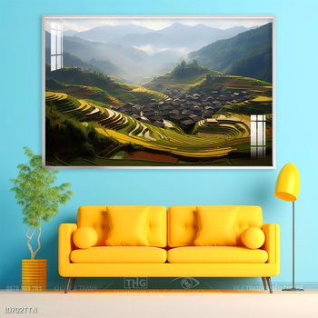 Tranh treo phòng khách theo phong thủy