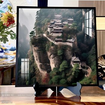 Tranh phong thủy sơn thủy đẹp