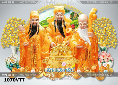 File phúc lộc thọ 3d thần tài tài lộc 1070VTT