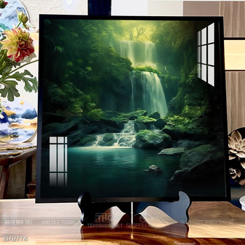 Tranh phong thủy nước non tuyệt đẹp